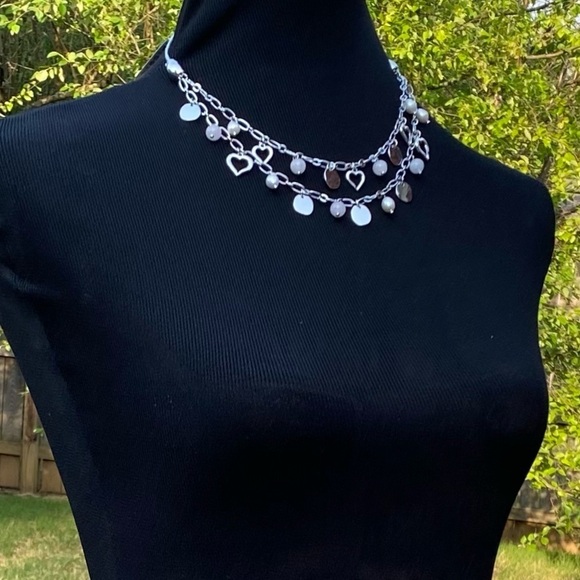 NWT BALLET SILVER AND PEARL NECKLACE - Picture 2 of 9